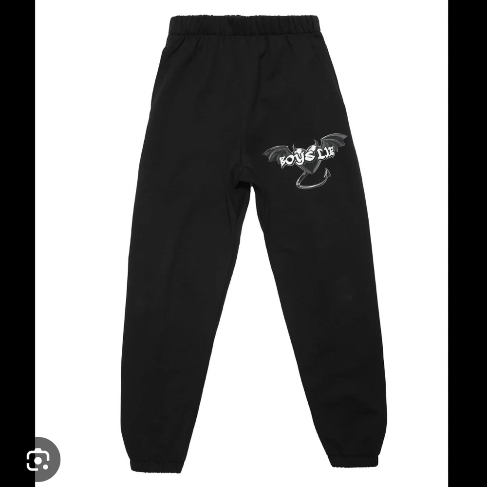 Boys Lie Black Joggers/Sweatpants
